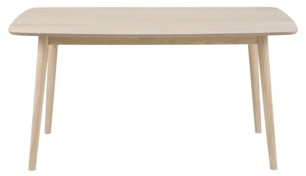 Masa din furnir si lemn Nagano Dining Light Oak, L150xl80xh75,5 cm