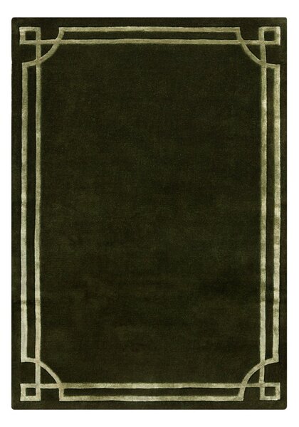 Covor verde închis țesut manual din lână 160x230 cm Gatsby – Flair Rugs