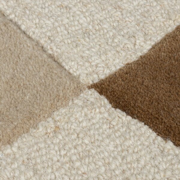 Covor maro-bej țesut manual din lână 200x290 cm Glow – Flair Rugs
