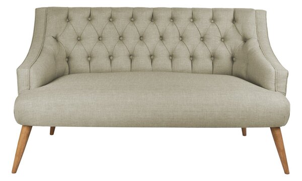 Canapea cu 2 Locuri Lamont, Gri, 140 x 74 x 80 cm