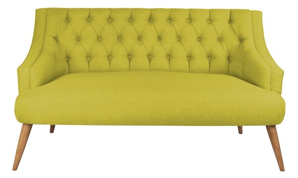 Canapea cu 2 Locuri Lamont, Verde Fistic, 140 x 74 x 80 cm