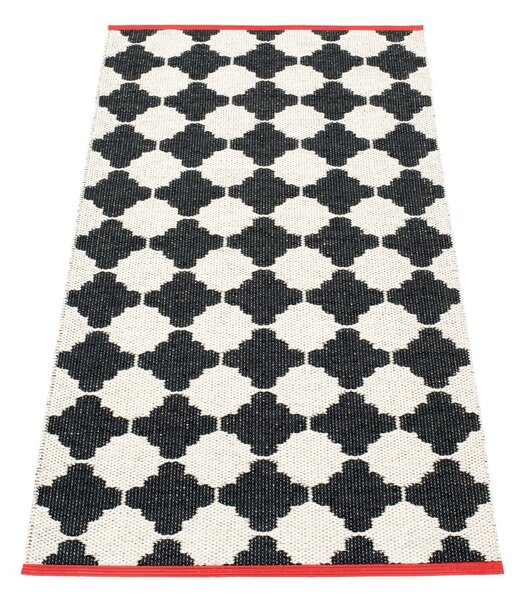 Covor tip traversă pentru interior și exterior alb-negru 70x150 cm Marre Black Coral – Pappelina