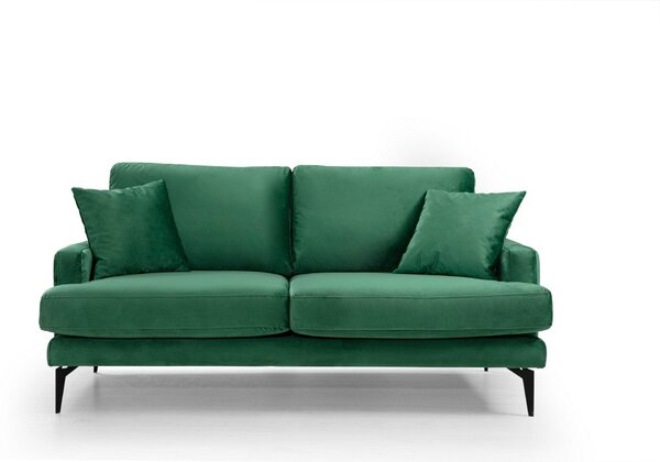 Canapea cu 2 Locuri Yase, Verde, 175 x 88 x 90 cm