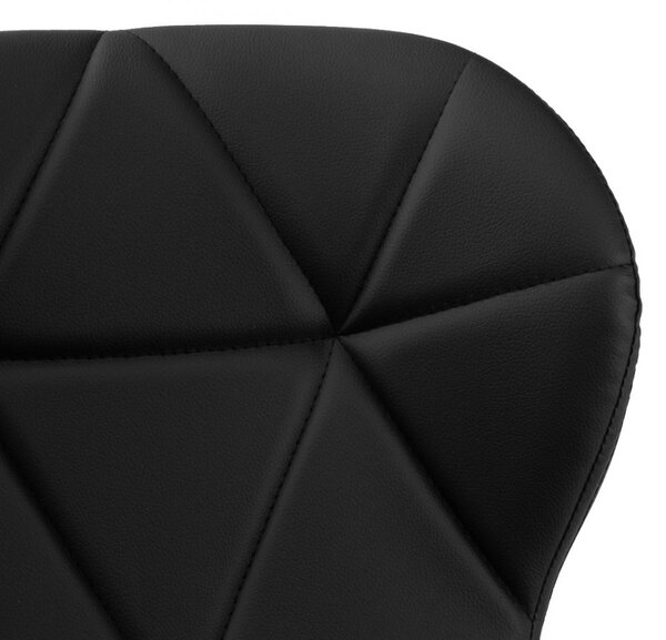 Scaune de sufragerie 4buc din piele, Dark