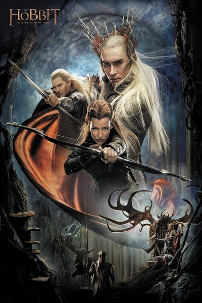 Poster de artă Hobbit - The Desolation of Smaug - The Elves, (26.7 x 40 cm)