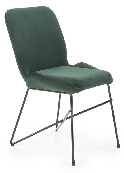 Scaun de masa catifea Verde Inchis, LASE 454