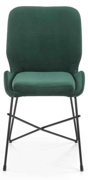 Scaun de masa catifea Verde Inchis, LASE 454