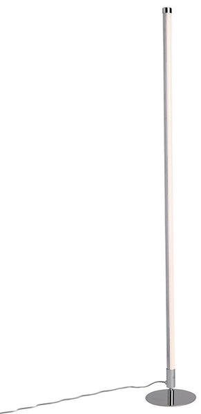 Lampă de podea modernă cromată incluzând LED cu dimmer în 3 trepte - Line-up