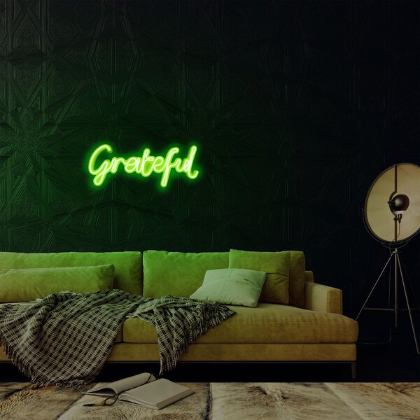 Aplica de Perete Neon Gratefu, Verde