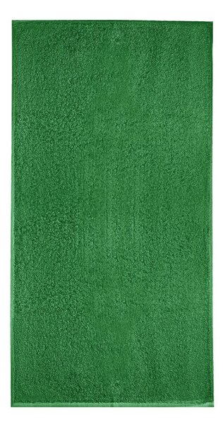 Prosop fără bordură frotir Terry Towel - Mediu verde | 50 x 100 cm
