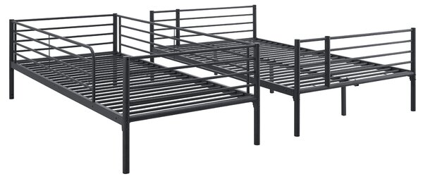 JAKS Pat supraetajat negru 90/120 x 200 cm Tres