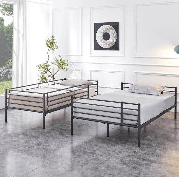 JAKS Pat supraetajat negru 90/120 x 200 cm Tres