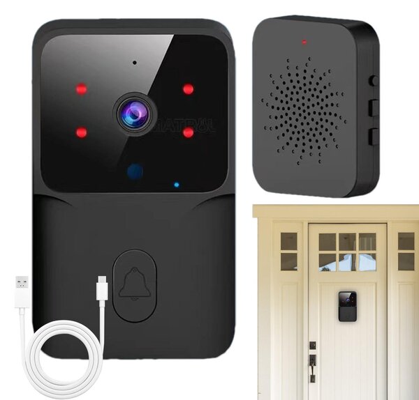 Sonerie Video Smart 4K WiFi, Night Vision, Audio Bidirectional
