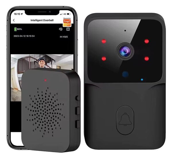 Sonerie Video Smart 4K WiFi, Night Vision, Audio Bidirectional