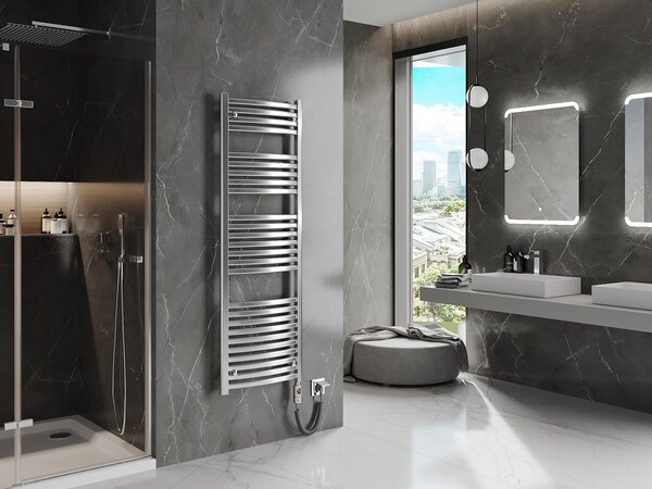 Mexen Helios, element electric de încălzire 1500x500 mm + tijă de încălzire 600 W, crom, W103-1500-500-2600-01