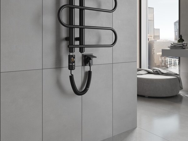 Mexen Kiso, element electric de încălzire 1200 x 500 mm, 300 W, negru, W114-1250-500-2300-70
