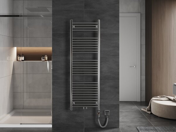 Mexen Mars, element electric de încălzire 1500x500 mm + tijă de încălzire 600 W, crom, W110-1500-500-2600-01