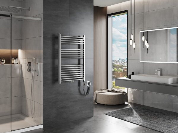 Mexen Mars, element electric de încălzire 900x600 mm + tijă de încălzire 300 W, crom, W110-0900-600-2300-01