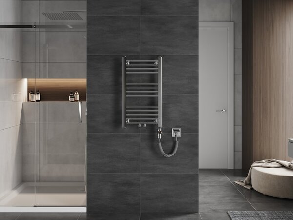 Mexen Mars, element electric de încălzire 700x400 mm + tijă de încălzire 300 W, crom, W110-0700-400-2300-01