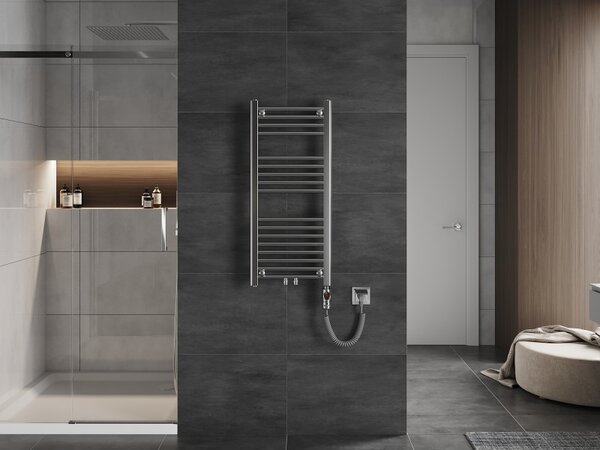 Mexen Mars, element electric de încălzire 900x400 mm + tijă de încălzire 300 W, crom, W110-0900-400-2300-01