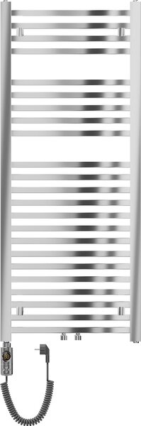 Mexen Pluton, element electric de încălzire 1200x500 mm + tijă de încălzire 600 W, crom, W106-1200-500-2600-01