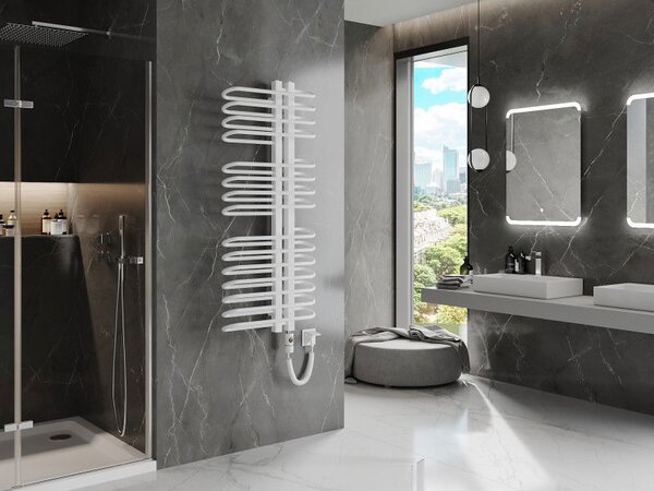 Mexen Ops, element electric de încălzire 1300x550 mm + tijă de încălzire 900 W, alb, W122-1300-550-2900-20