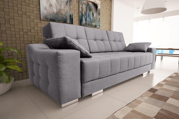 Canapea trei locuri Cruz (Gri deschis). Promo -17%. 1031722