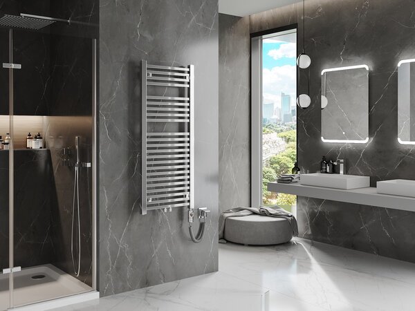 Mexen Pluton, element electric de încălzire 1200x500 mm + tijă de încălzire 600 W, crom, W106-1200-500-2600-01