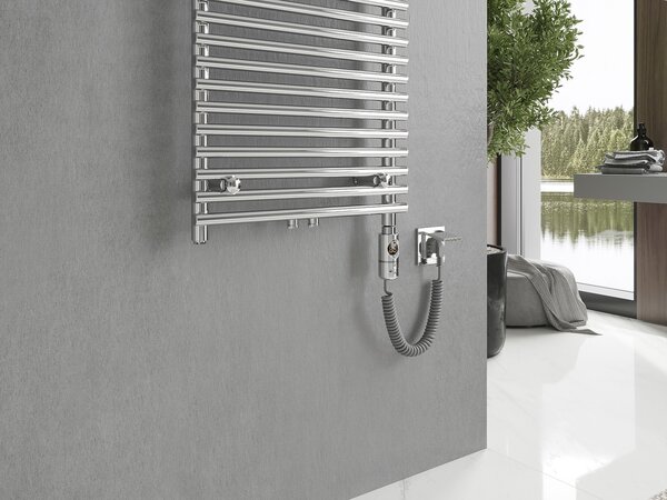Mexen Sol, element electric de încălzire 1200x600 mm + tijă de încălzire 600 W, crom, W125-1200-600-2600-01