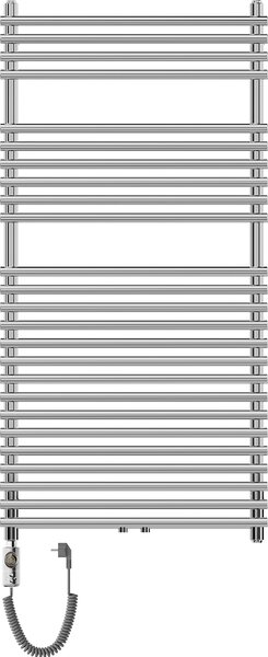 Mexen Sol, element electric de încălzire 1200x600 mm + tijă de încălzire 600 W, crom, W125-1200-600-2600-01