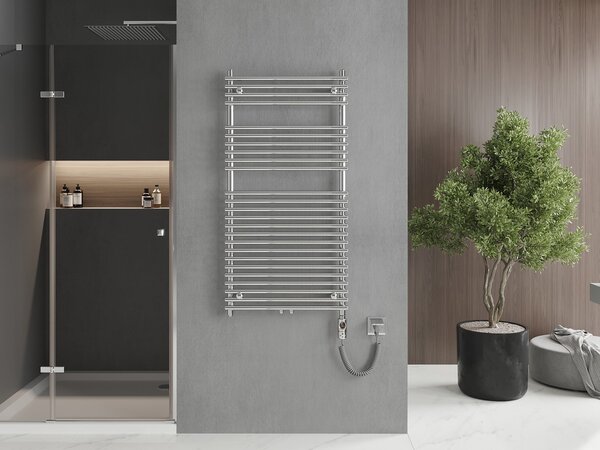 Mexen Sol, element electric de încălzire 1200x600 mm + tijă de încălzire 600 W, crom, W125-1200-600-2600-01