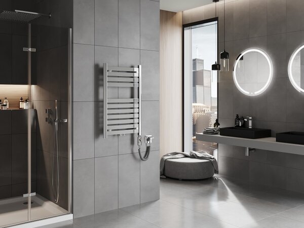 Mexen Uran, element electric de încălzire 800x500 mm + tijă de încălzire 300 W, crom, W105-0800-500-2300-01