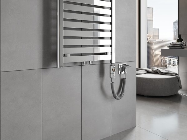 Mexen Uran, element electric de încălzire 800x600 mm + tijă de încălzire 300 W, crom, W105-0800-600-2300-01