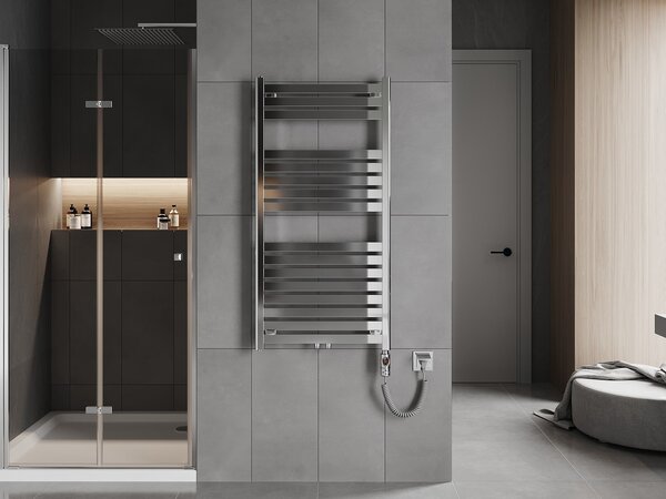 Mexen Uran, element electric de încălzire 1200x600 mm + tijă de încălzire 600 W, crom, W105-1200-600-2600-01