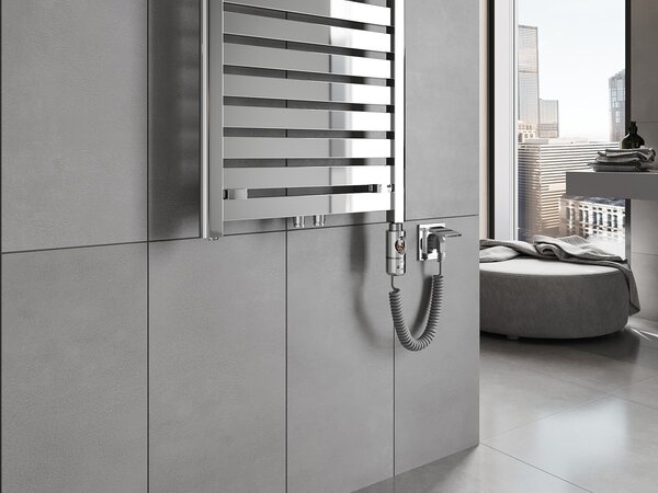 Mexen Uran, element electric de încălzire 1200x600 mm + tijă de încălzire 600 W, crom, W105-1200-600-2600-01