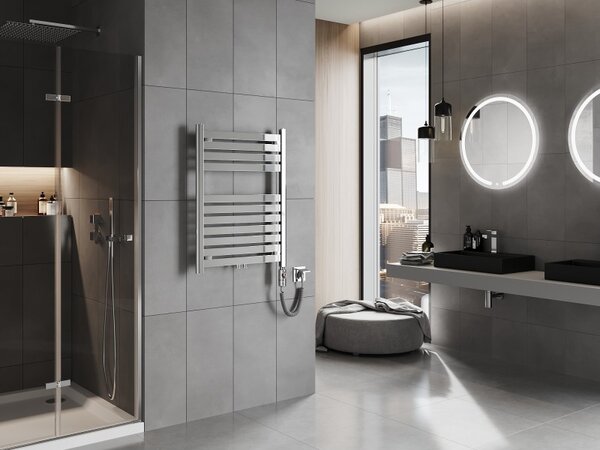 Mexen Uran, element electric de încălzire 800x600 mm + tijă de încălzire 300 W, crom, W105-0800-600-2300-01