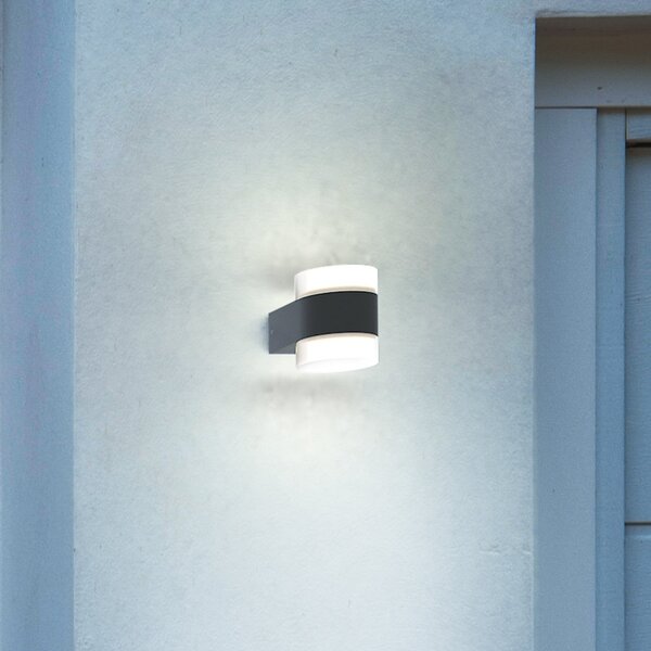 OSRAM Lampa LED pentru exterior ENDURA STYLE PUCK, gri închis, IP44, Gri, Aluminiu, Modern