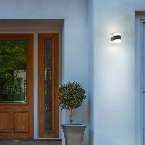 OSRAM Lampa LED pentru exterior ENDURA STYLE PUCK, gri închis, IP44, Gri, Aluminiu, Modern