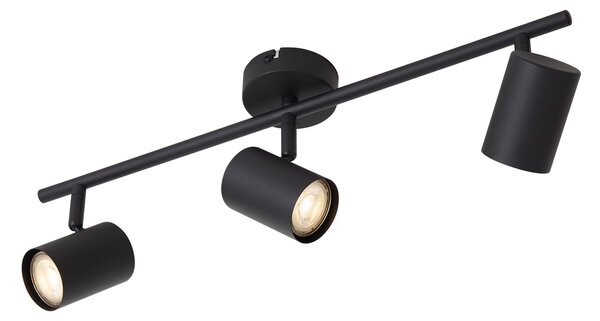 Spot modern negru, reglabil, cu 3 lumini - Jeana