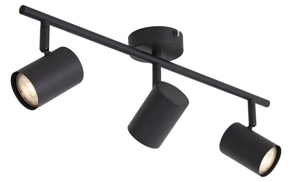 Spot modern negru, reglabil, cu 3 lumini - Jeana