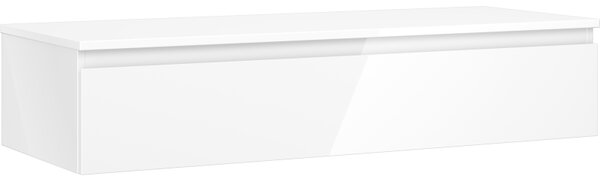 Mexen Orio, mobilier de baie 120 cm cu blat, 1 sertar, alb lucios, 91A10-12023-1-BFC00
