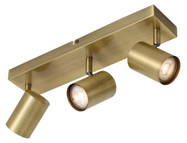 Plafonieră modernă din bronz cu 3 lumini reglabile dreptunghiulară - Jeana