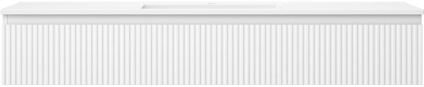 Mexen Rivel, mobilier de baie 140 cm cu lavoar Otis, 1 sertar, canelat, alb mat, 91A20-14023-1-BF01-W18M01