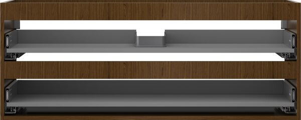 Mexen Box-A, dulap suspendat 120 cm, 2 sertare, nuc, 91AX0-1200-470-2-86