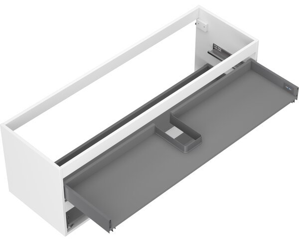 Mexen Box-A, dulap suspendat, 140 cm, 2 sertare, alb mat, 91AX0-1400-470-2-01