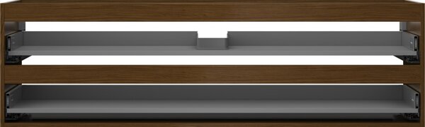 Mexen Box-A, dulap suspendat 160 cm, 2 sertare, nuc, 91AX0-1600-470-2-86