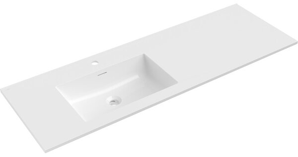 Mexen Otis, lavoar încorporat 141 x 46,5 cm, stânga, alb lucios, 25181400L