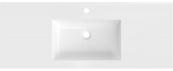 Lavoar încorporat Mexen Otis 121 x 46,5 cm, alb lucios, 25181200