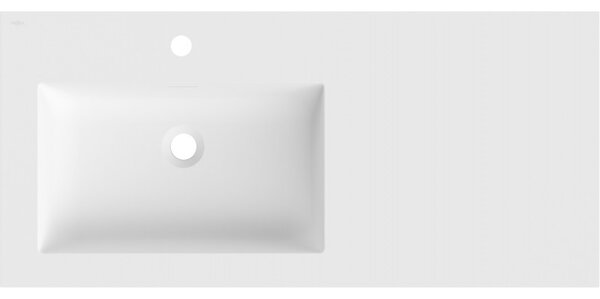 Lavoar încorporat Mexen Otis, 101 x 46,5 cm, stânga, alb mat, 25181001L