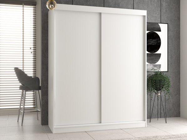 Dulap de haine cu uși glisante Igatossa 160 A (alb). Promo -17%. 1132709
